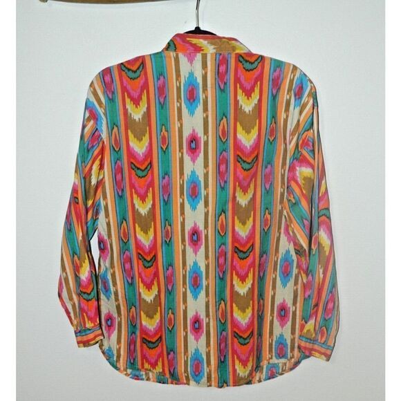 Short Circuit‎  Shirt Womens Medium Vintage Orange  Button Up Western Cow… - Picture 3 of 6